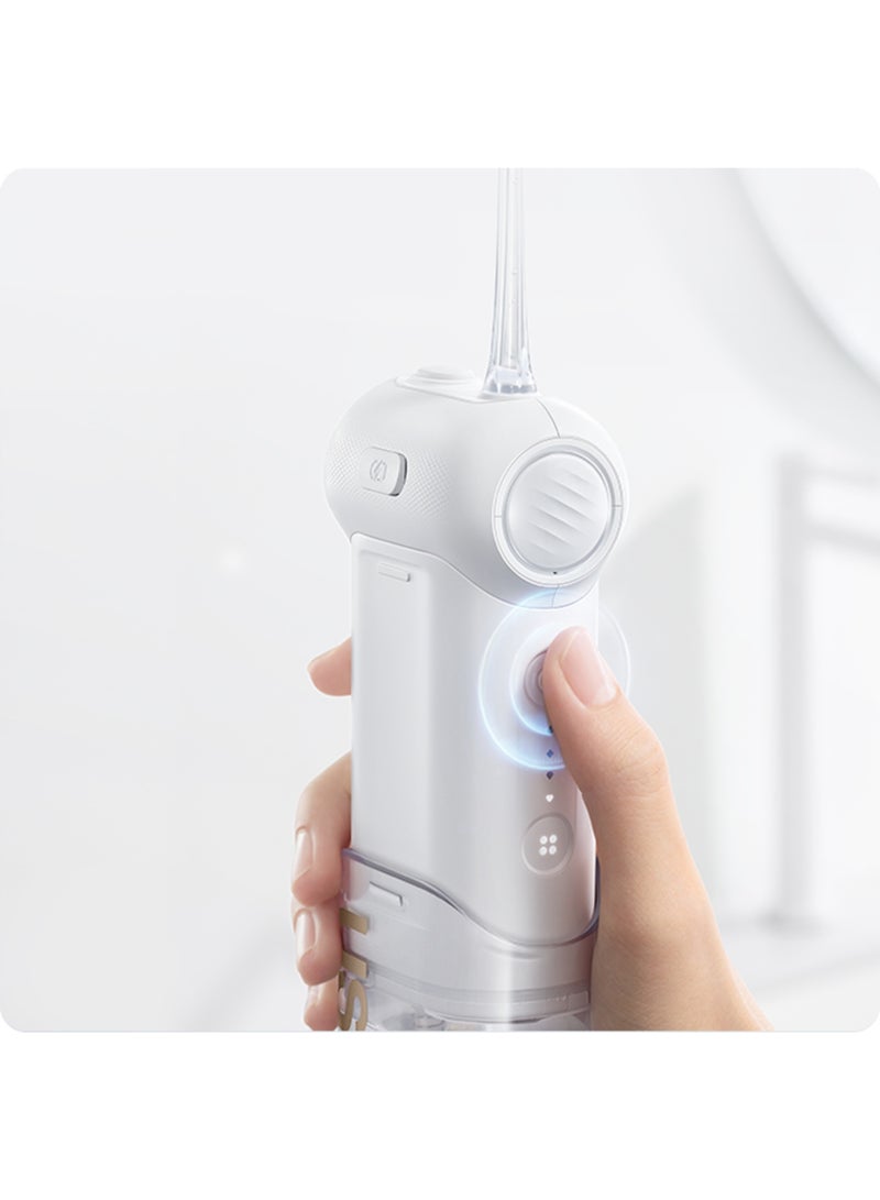 يو سمايل جهاز خيط الأسنان المائي يو سمايل C10 محمول لتنظيف عميق بين الأسنان وإزالة البلاك والبكتيريا مع أوضاع متعددة وبطارية قوية تعمل لمدة ثلاثة اشهر من خلال شحنها لمرة واحدة لدعم صحة اللثة والنظافة الفموية اليومية - Image 3